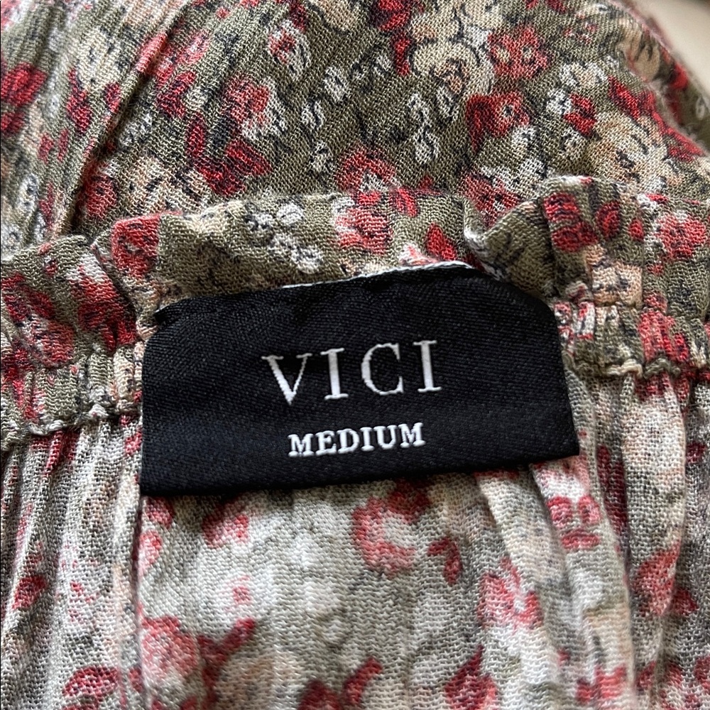 Vici Floral Print Maxi Dress - Green Multi Colors - Picture 2 of 8